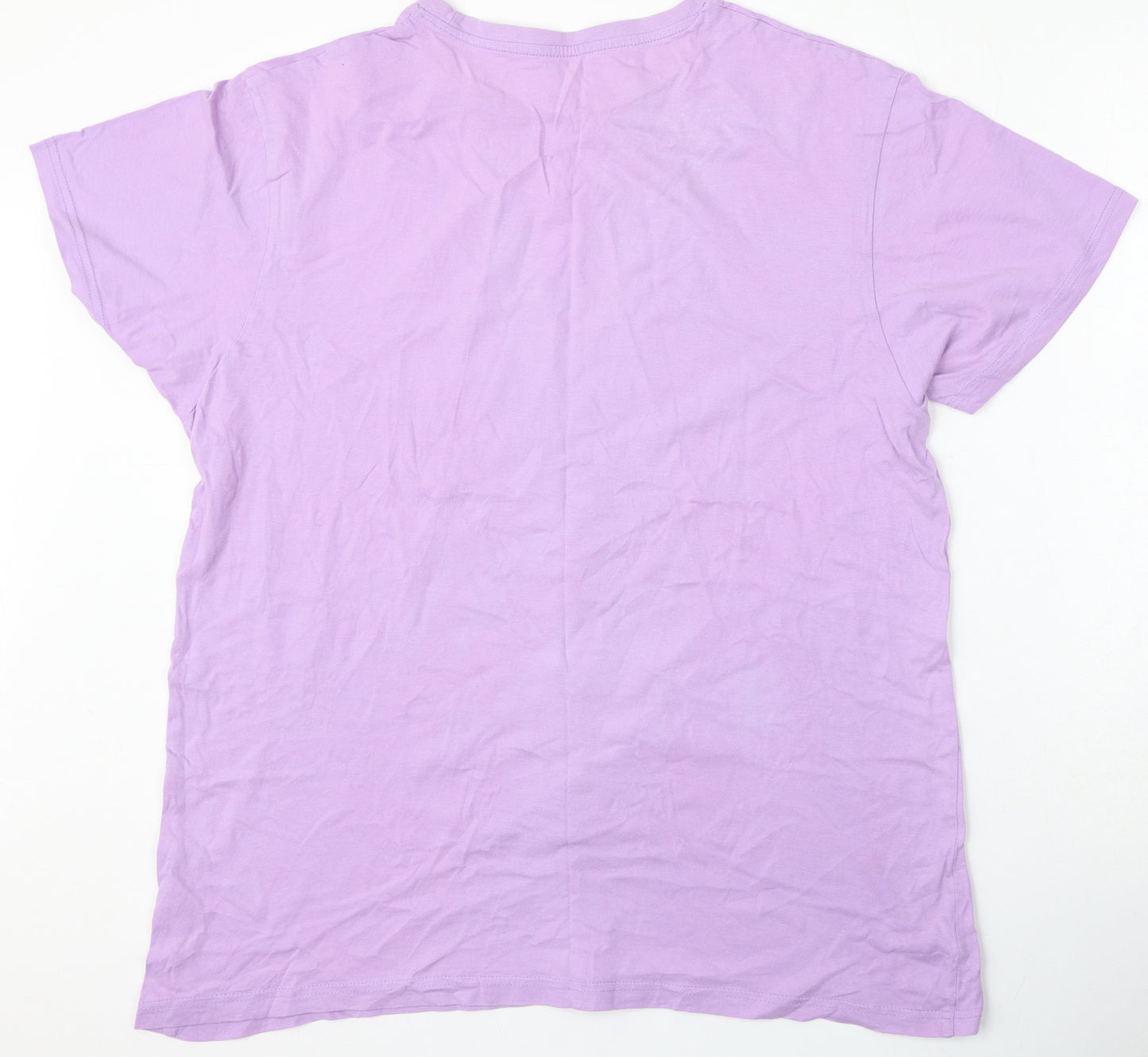 Primark Mens Purple  Cotton  T-Shirt Size XL Round Neck