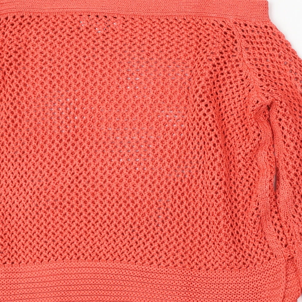 SimplyBe Womens Red Square Neck  Acrylic Pullover Jumper Size 16