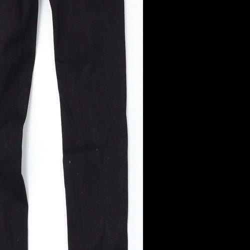 Pull&Bear Womens Black  Polyester Skinny Jeans Size 26 L26 in Regular Button