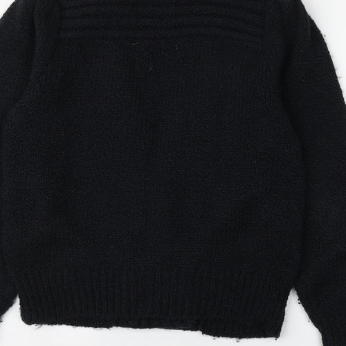 Hamells Womens Blue V-Neck  Acrylic Cardigan Jumper Size 10