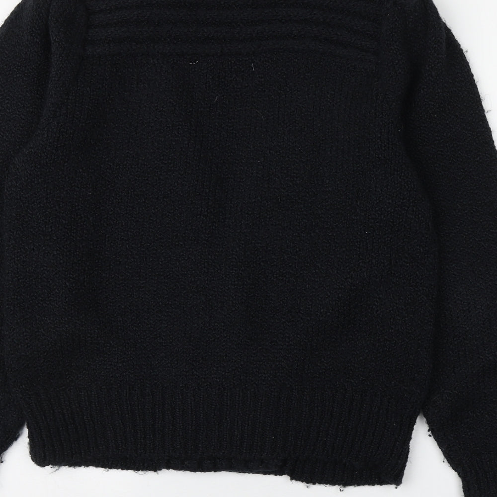 Hamells Womens Blue V-Neck  Acrylic Cardigan Jumper Size 10