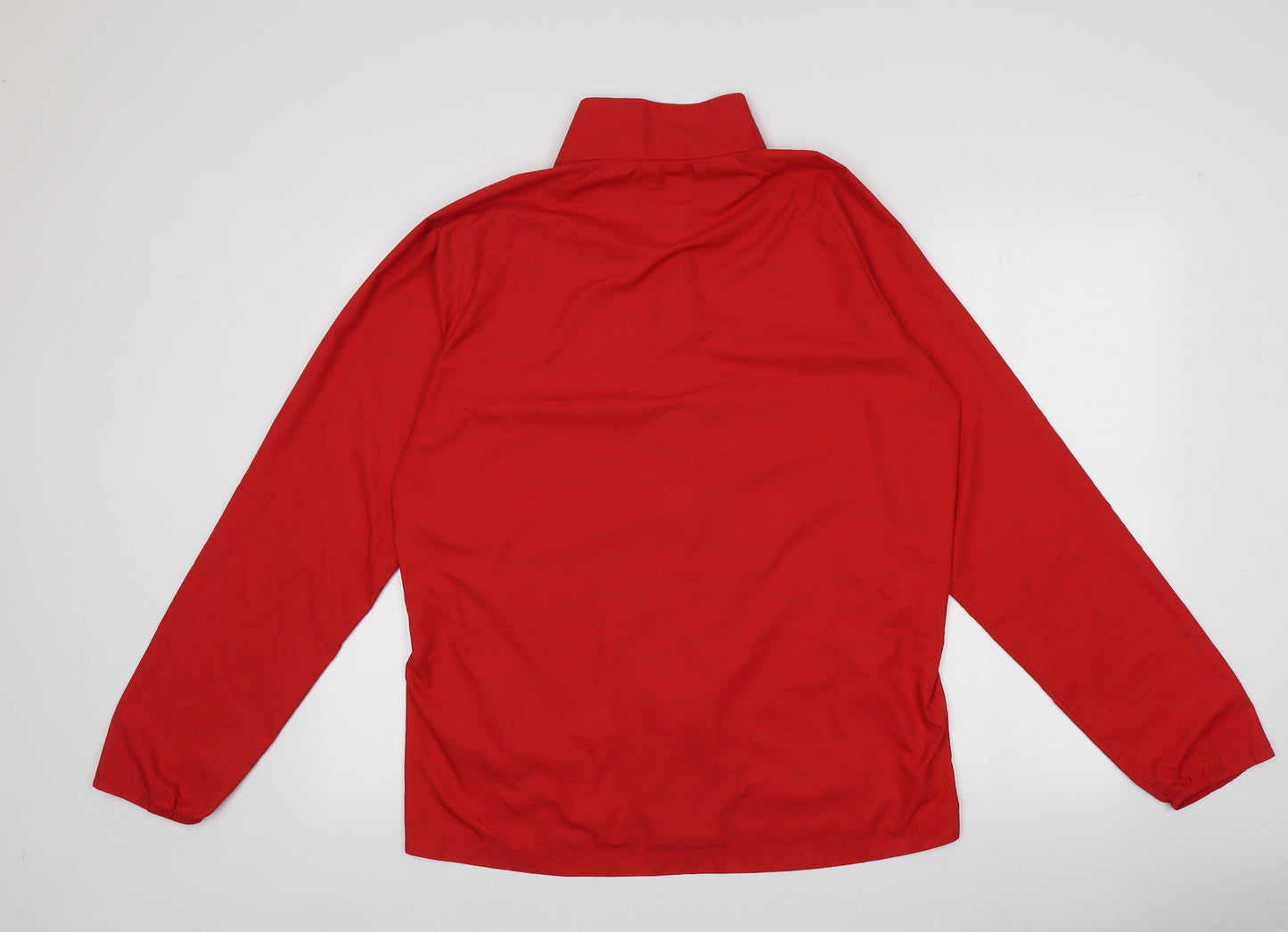 ASICS Mens Red   Windbreaker Jacket Size L