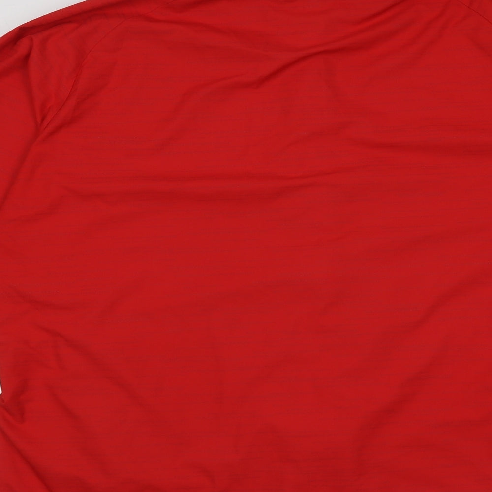 ASICS Mens Red   Windbreaker Jacket Size L