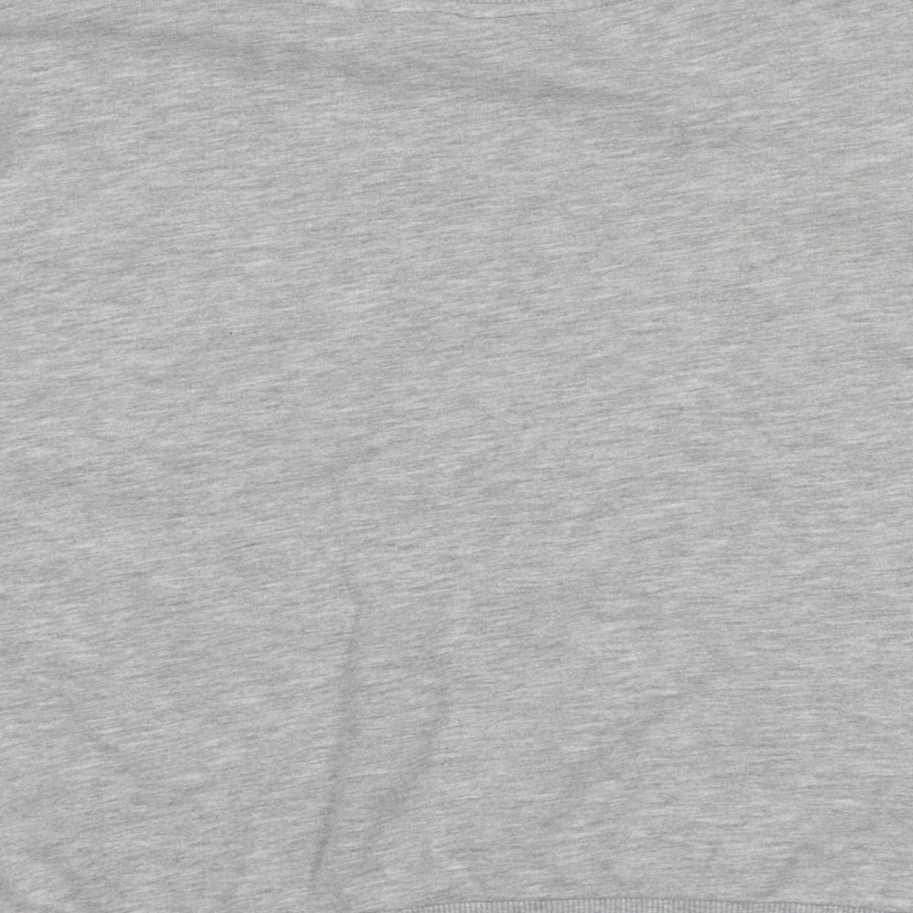 H&M Womens Grey  Cotton Pullover Hoodie Size 10