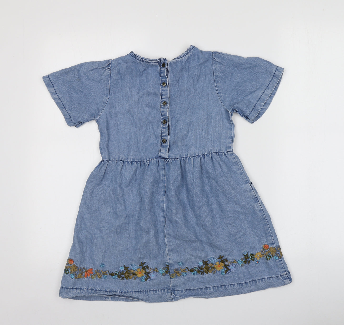 NEXT Girls Blue  100% Lyocell Mini  Size 6 Years  Round Neck