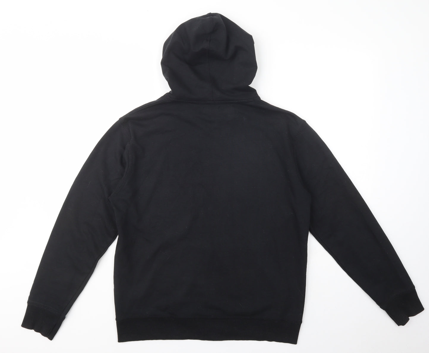 Authentic Sport Essentials Mens Black  Cotton Full Zip Hoodie Size S