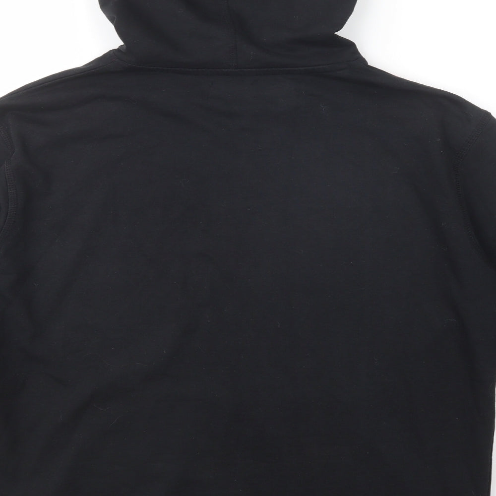 Authentic Sport Essentials Mens Black  Cotton Full Zip Hoodie Size S