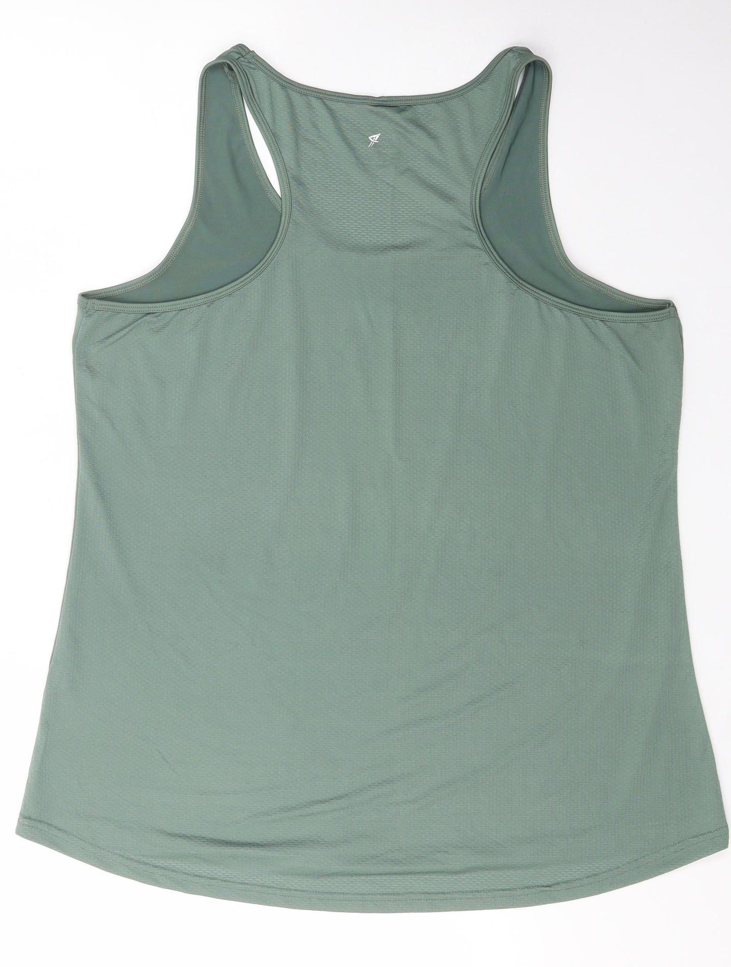 Workout Womens Green   Basic Tank Size 14 Square Neck  - lightweight yoga