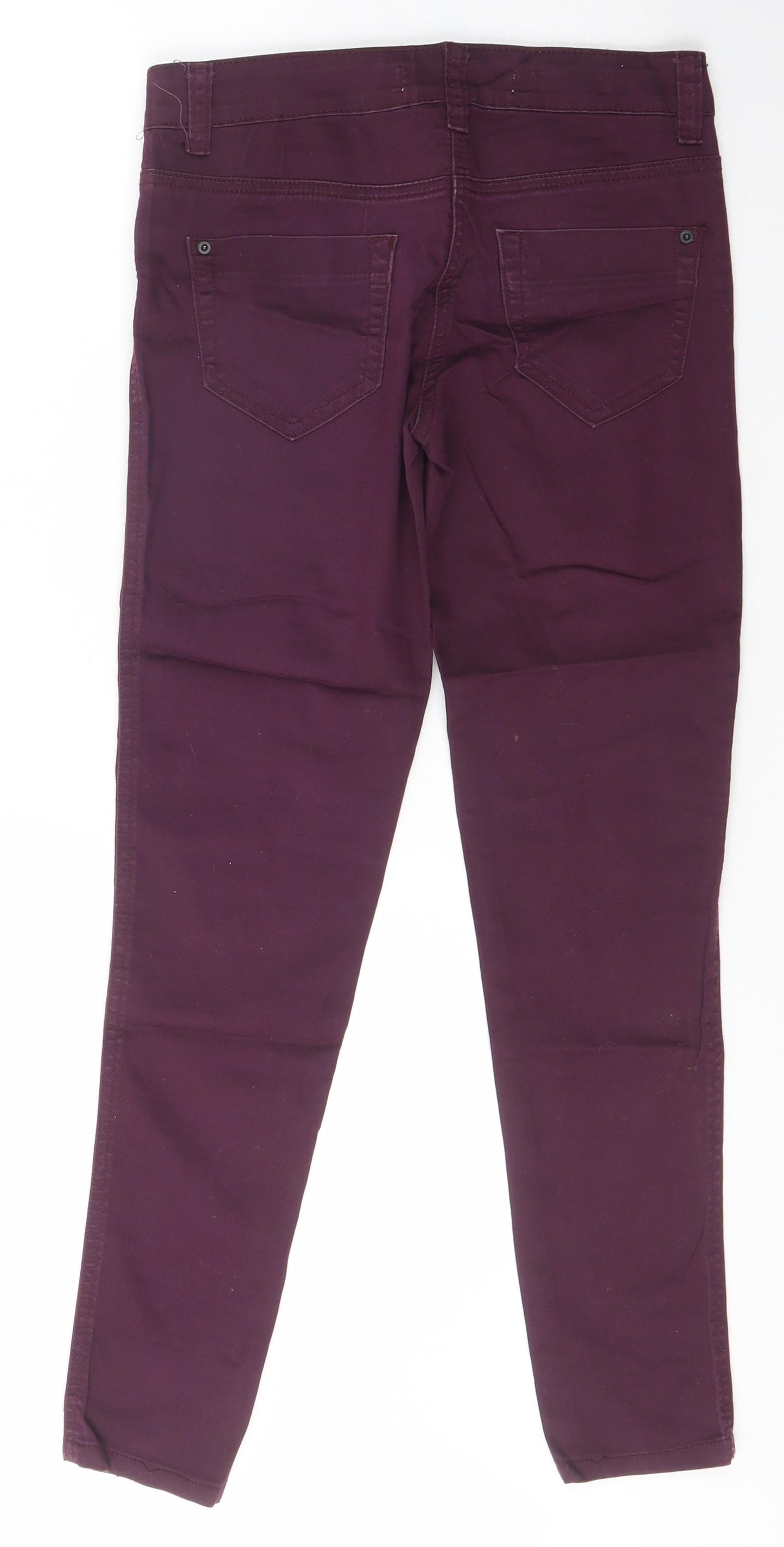 New Look Girls Purple  Cotton Skinny Jeans Size 12 Years  Regular Zip
