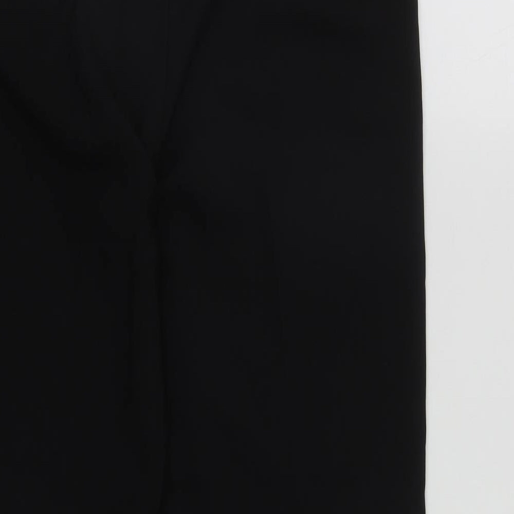 George Womens Black  Polyester Trousers  Size 12 L27 in Regular Zip
