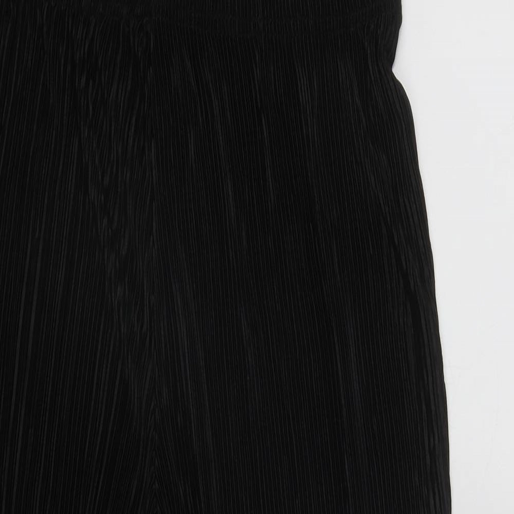 Primark Womens Black  Polyester Cropped Trousers Size 16 L22 in Regular