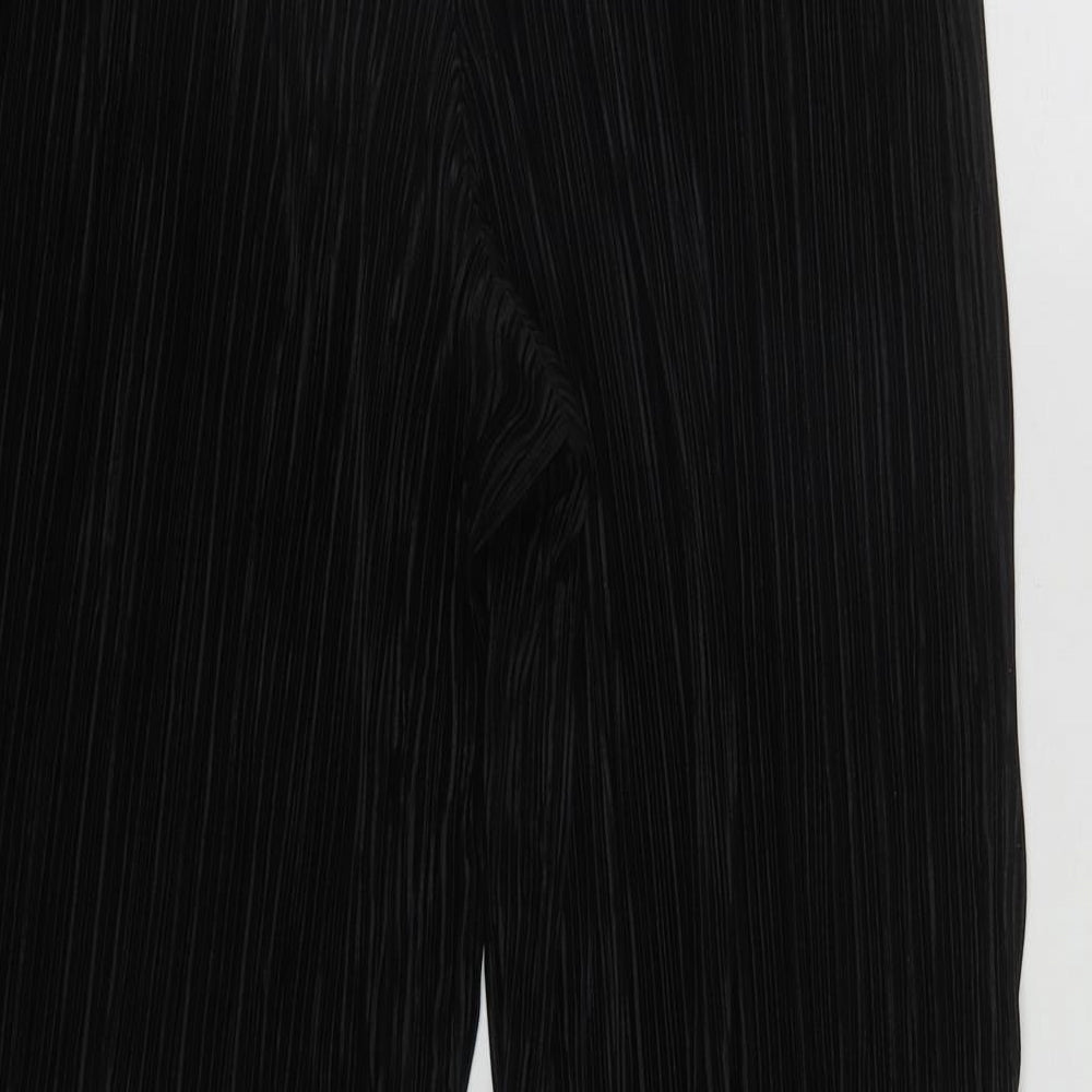 Primark Womens Black  Polyester Cropped Trousers Size 16 L22 in Regular