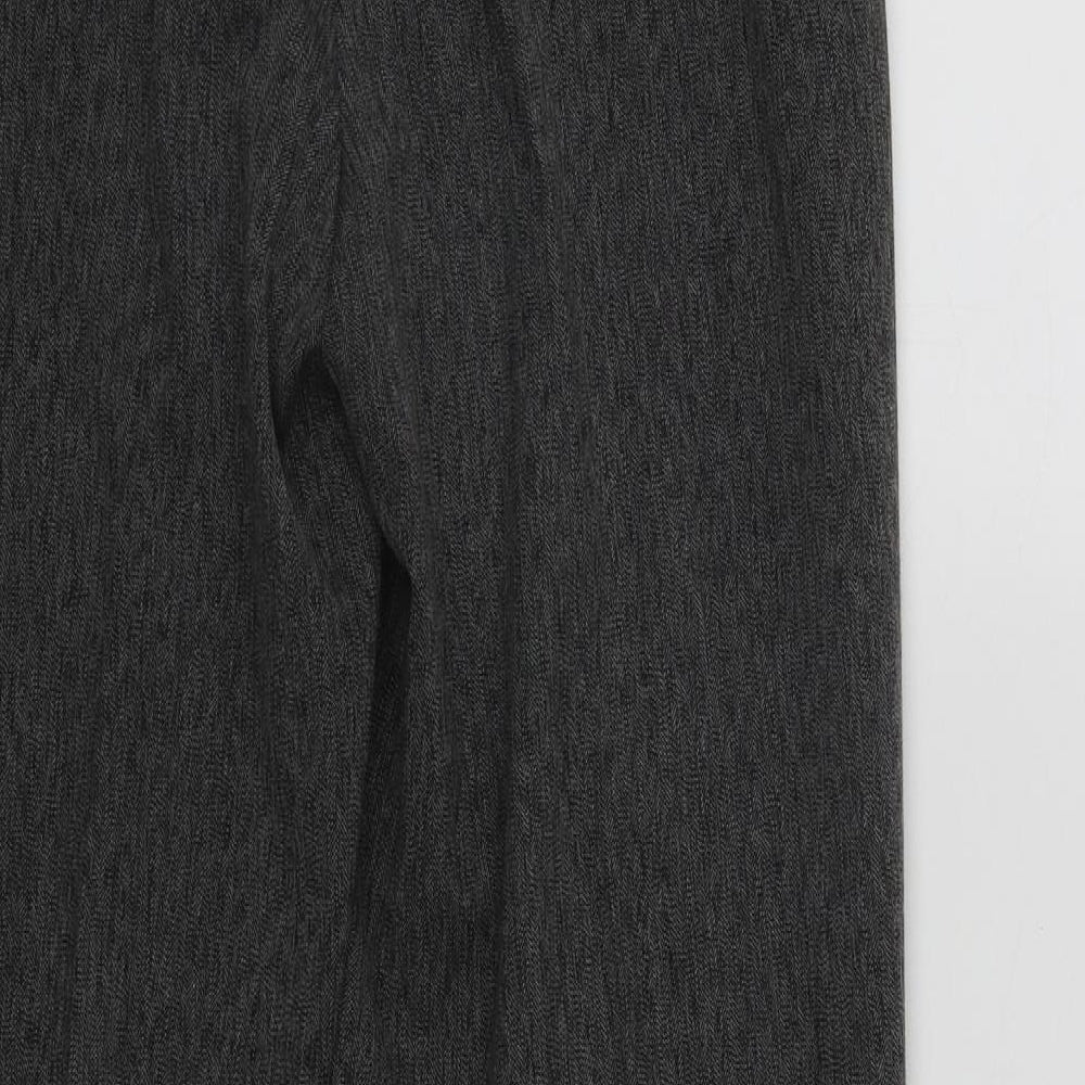 Papaya Womens Grey  Polyester Trousers  Size 12 L29 in Regular Zip