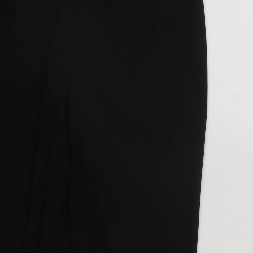 NEXT Womens Black  Polyester Trousers  Size 10 L27 in Regular Zip