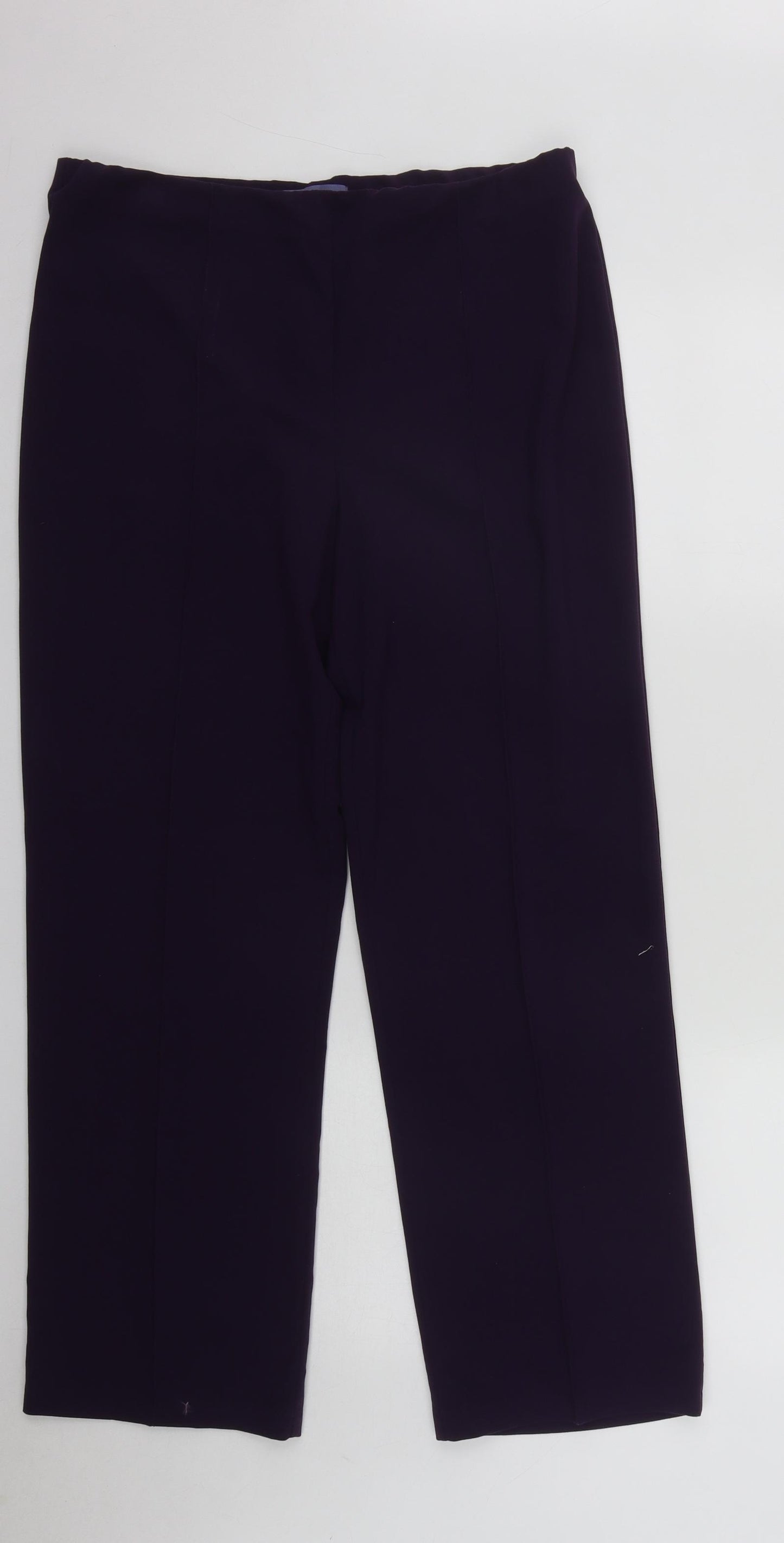 Autonomy Womens Purple  Polyester Trousers  Size 14 L29 in Regular
