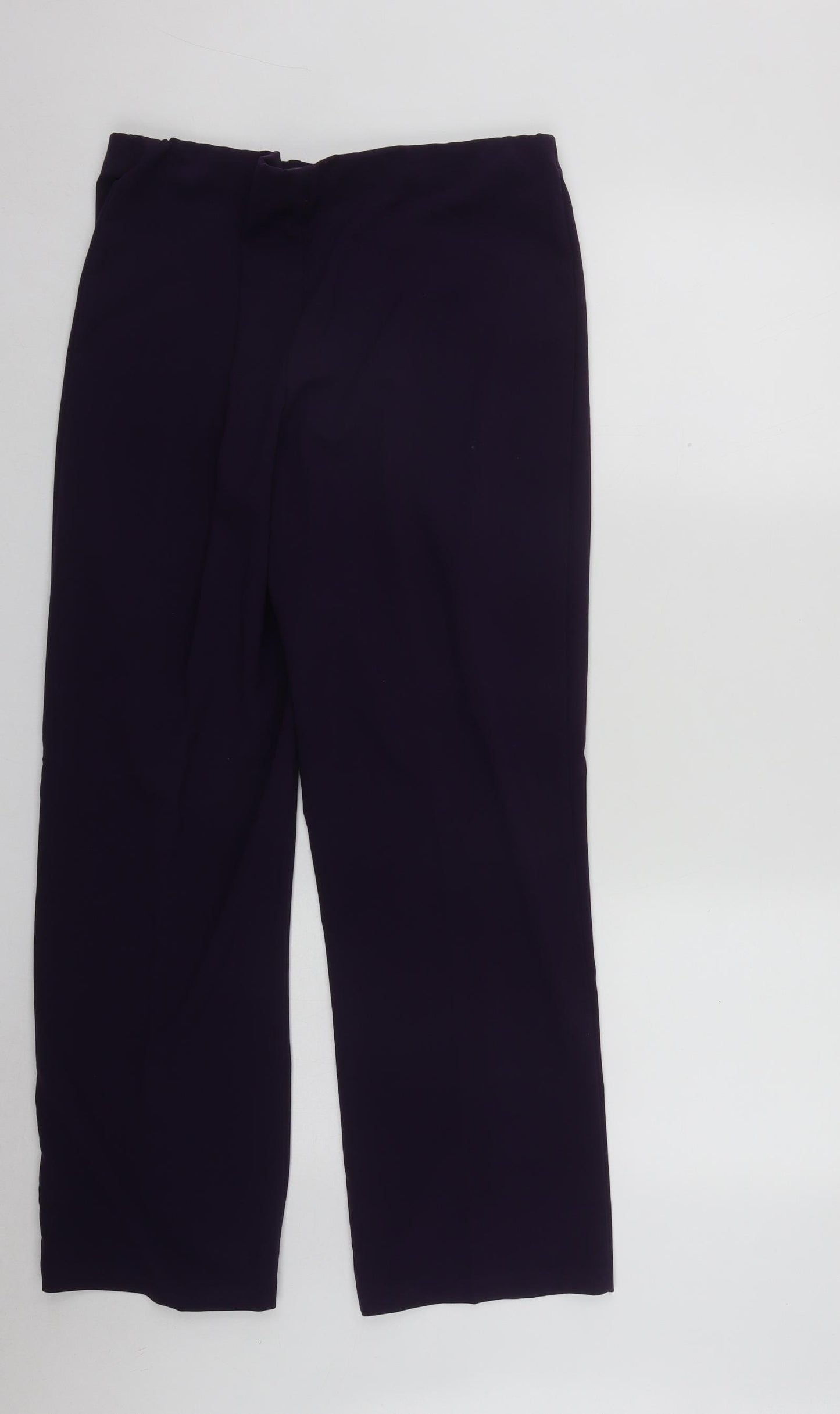 Autonomy Womens Purple  Polyester Trousers  Size 14 L29 in Regular