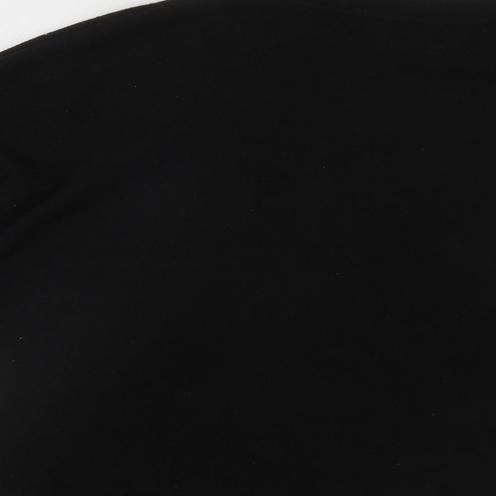 F&F Womens Black Round Neck  Polyester Pullover Jumper Size 16   - Star