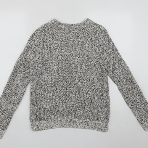 H&M Womens Multicoloured Round Neck  Acrylic Pullover Jumper Size M