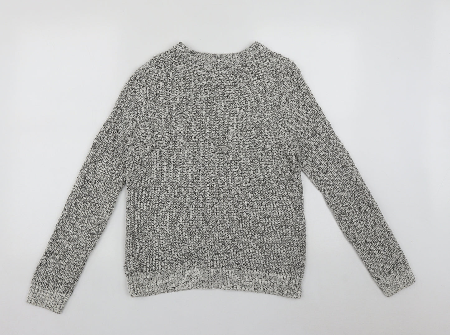 H&M Womens Multicoloured Round Neck  Acrylic Pullover Jumper Size M