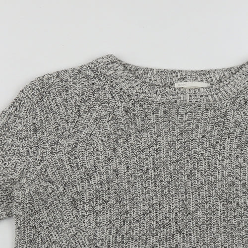 H&M Womens Multicoloured Round Neck  Acrylic Pullover Jumper Size M