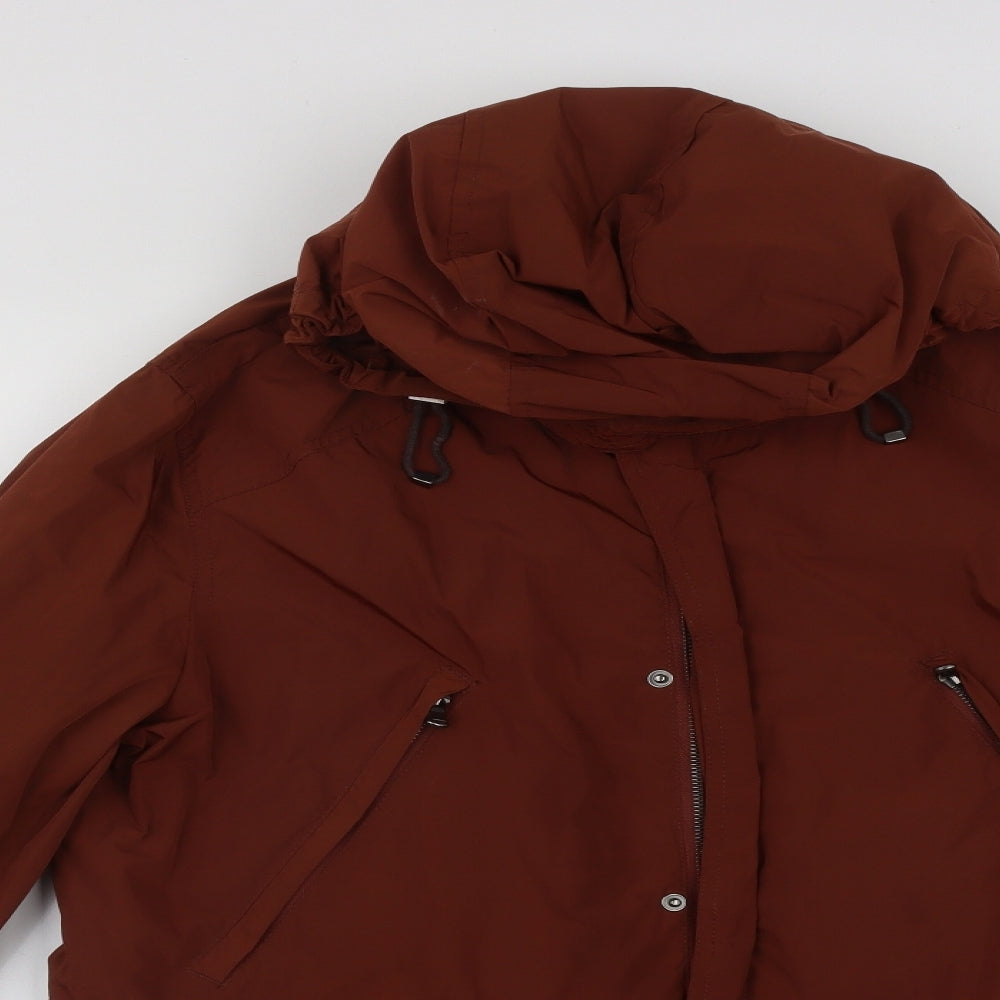 H&M Womens Brown   Rain Coat Coat Size XL  Zip