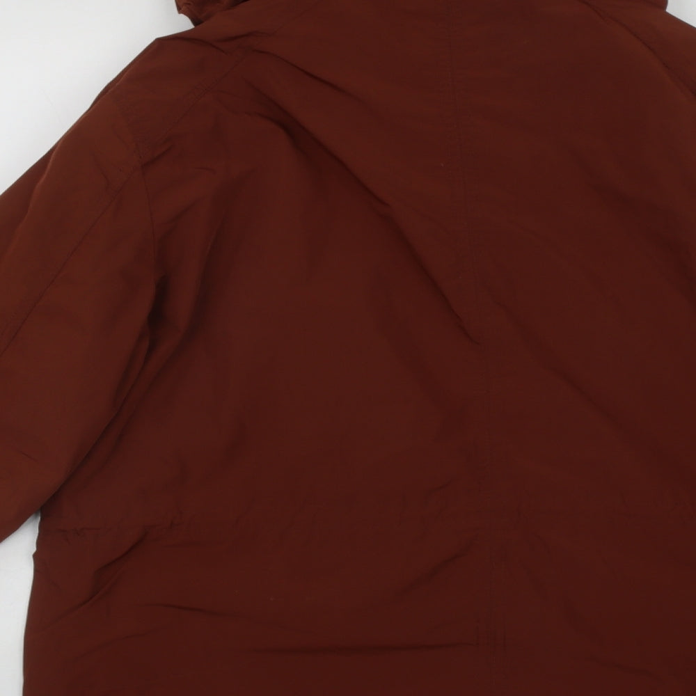 H&M Womens Brown   Rain Coat Coat Size XL  Zip