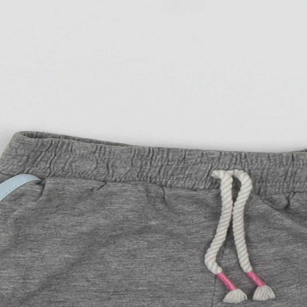 TU Boys Grey  Cotton Sweat Shorts Size 3 Years  Regular Drawstring