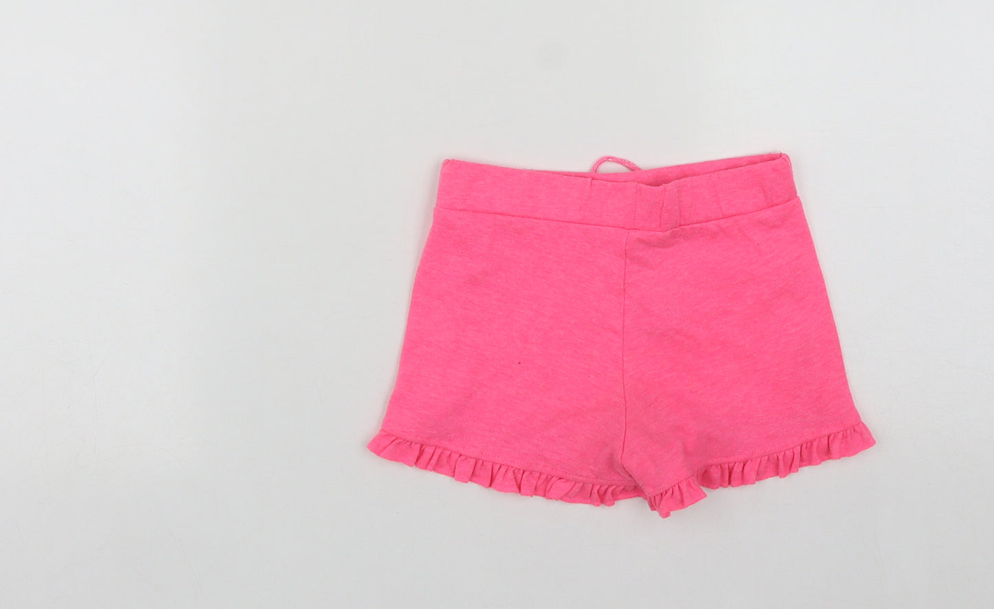 Primark Girls Pink  Polyester Bermuda Shorts Size 4-5 Years  Regular Drawstring