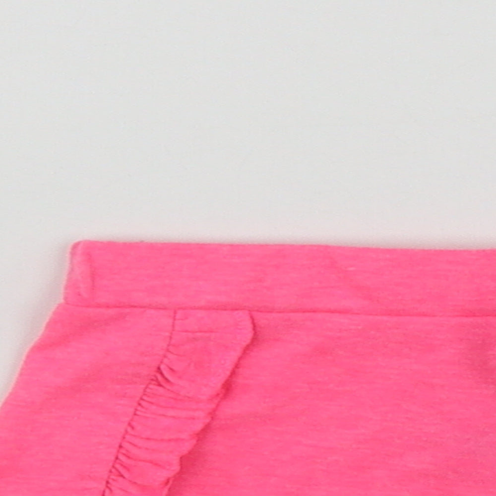 Primark Girls Pink  Polyester Bermuda Shorts Size 4-5 Years  Regular Drawstring
