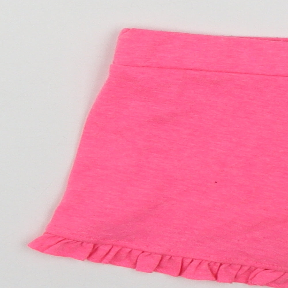 Primark Girls Pink  Polyester Bermuda Shorts Size 4-5 Years  Regular Drawstring