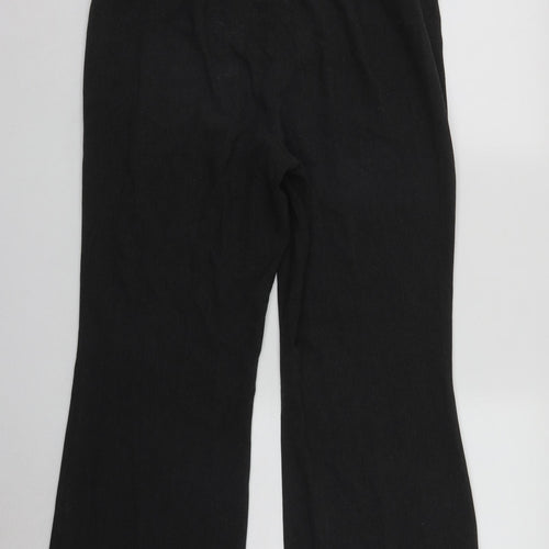 Marks and Spencer Womens Grey  Polyester Trousers  Size 16 L27 in Regular Zip