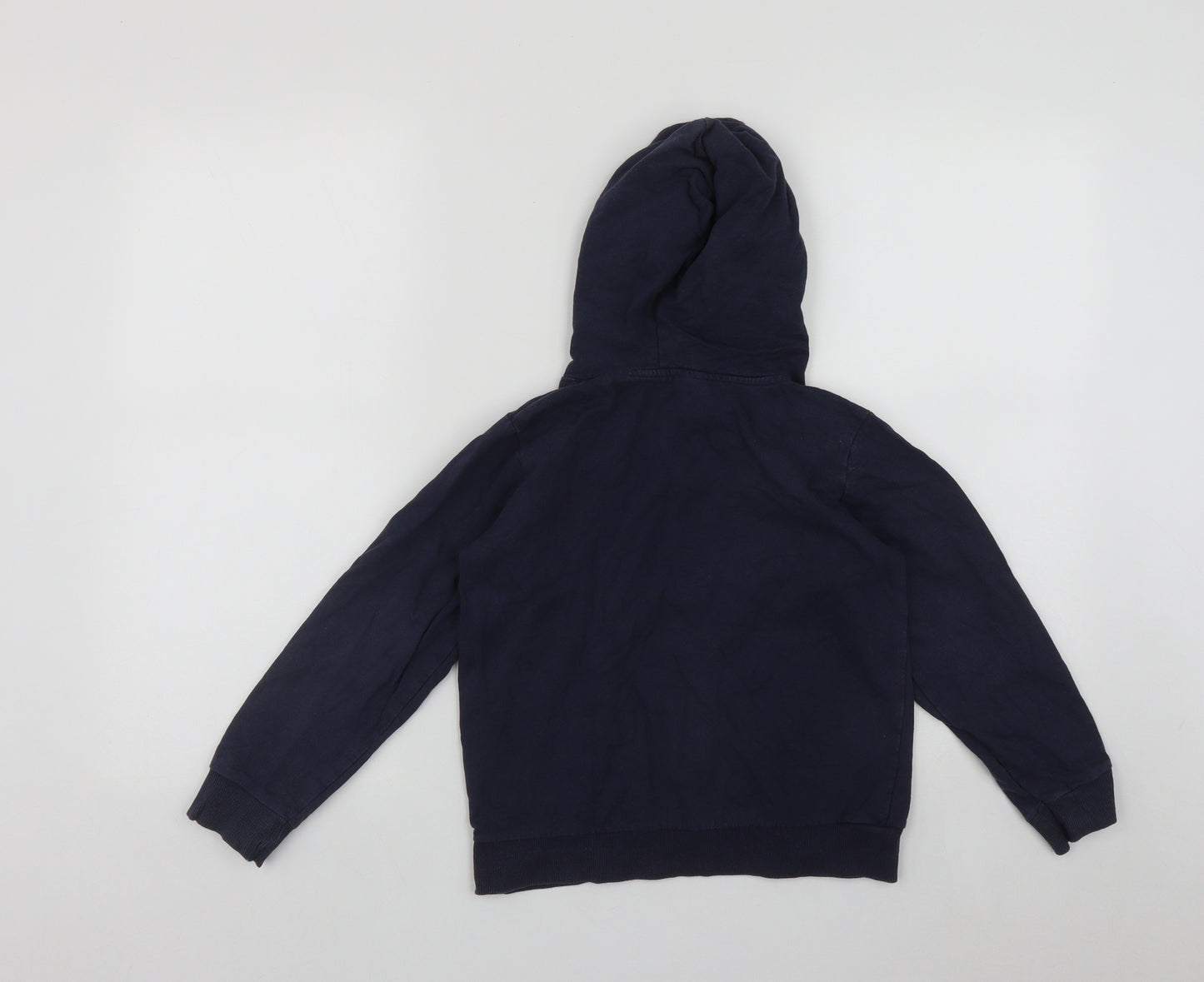 Minecraft Boys Blue  Cotton Pullover Hoodie Size 7-8 Years   - Minecraft