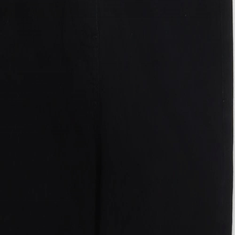 House of Fraser Womens Black  Cotton Skinny Jeans Size 6 L25 in Regular Zip