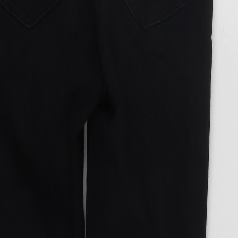 House of Fraser Womens Black  Cotton Skinny Jeans Size 6 L25 in Regular Zip