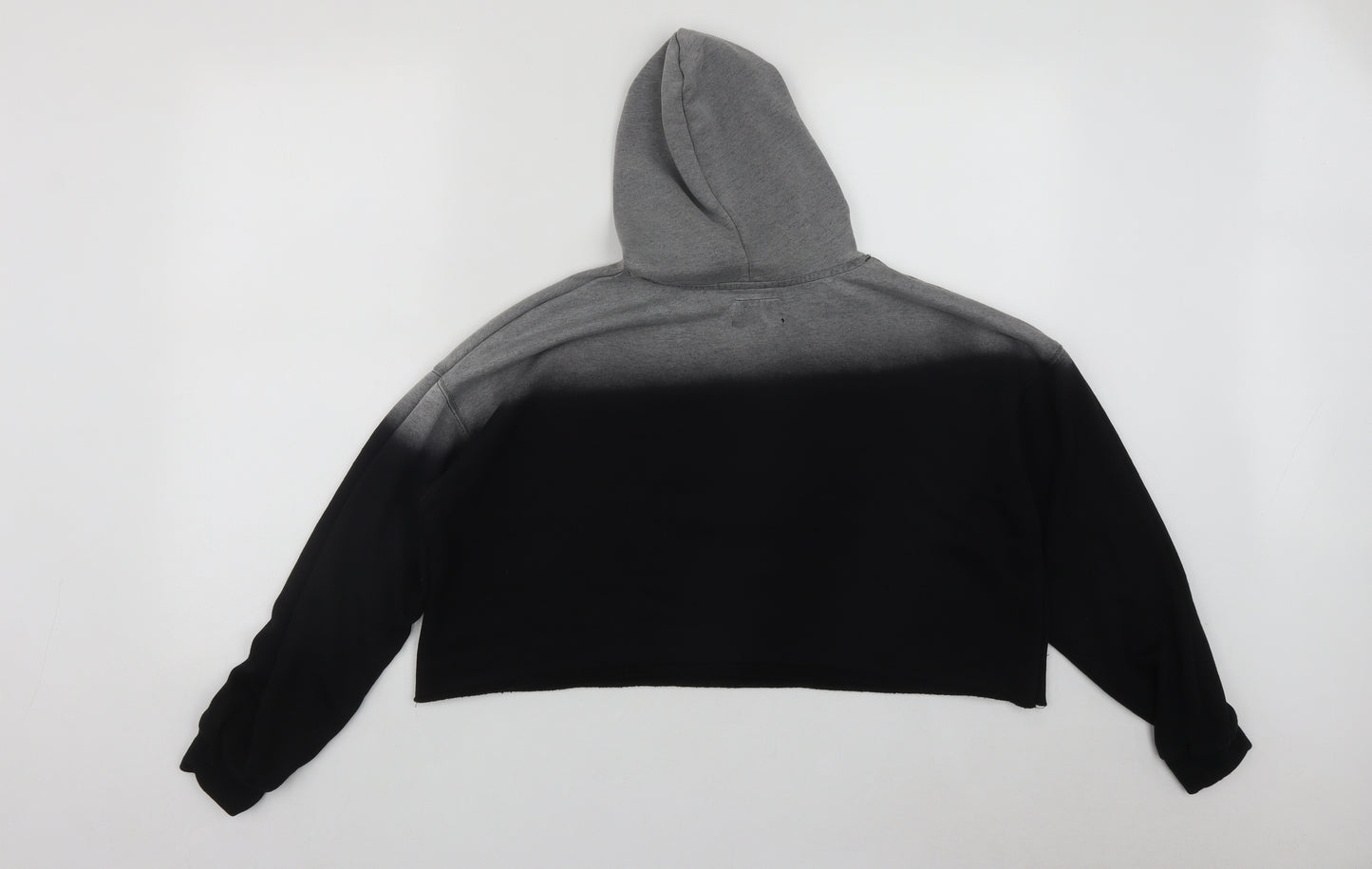 Sixth June Womens Black  Cotton Pullover Hoodie Size M  Drawstring - Ombre
