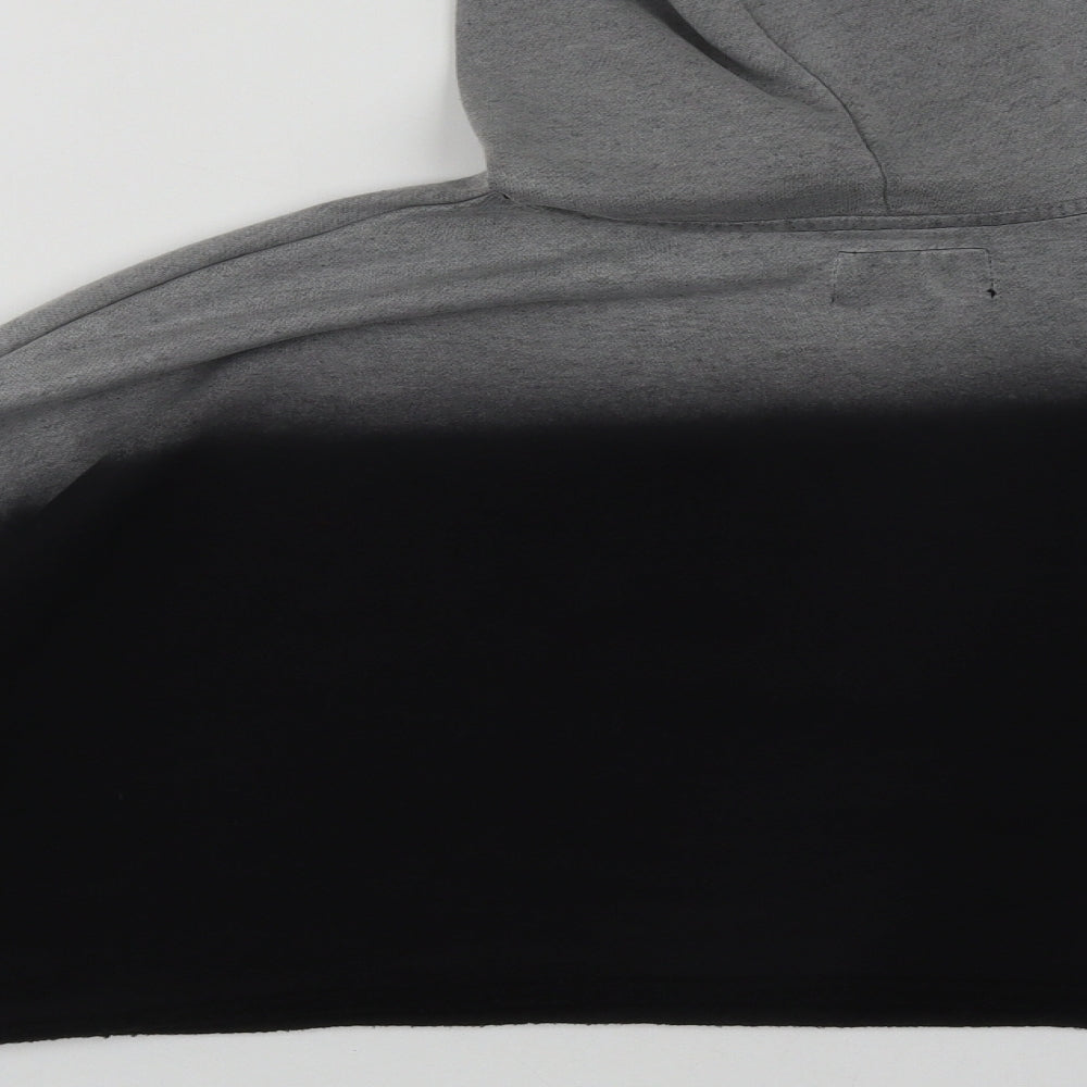 Sixth June Womens Black  Cotton Pullover Hoodie Size M  Drawstring - Ombre