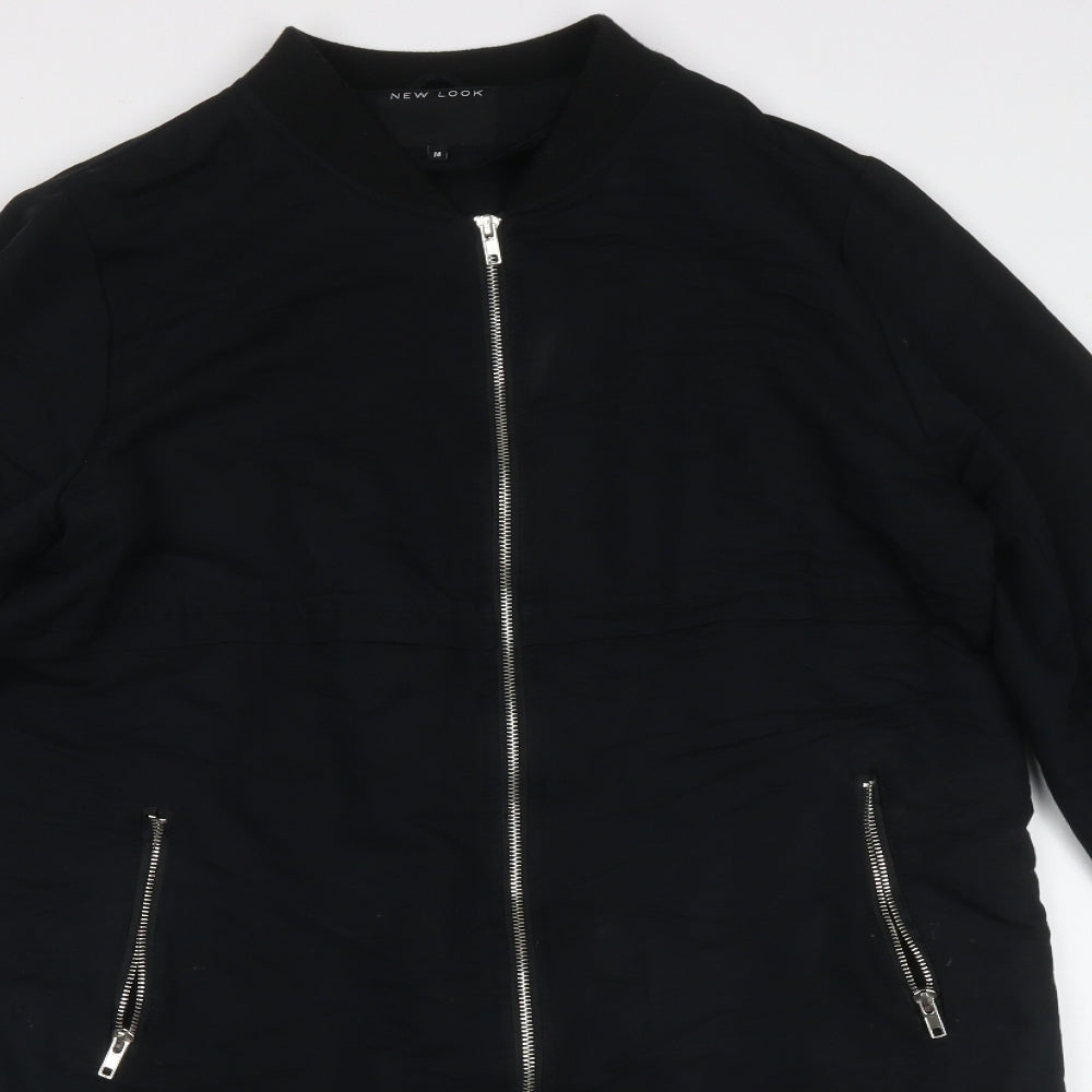New Look Womens Black   Jacket  Size 14  Zip