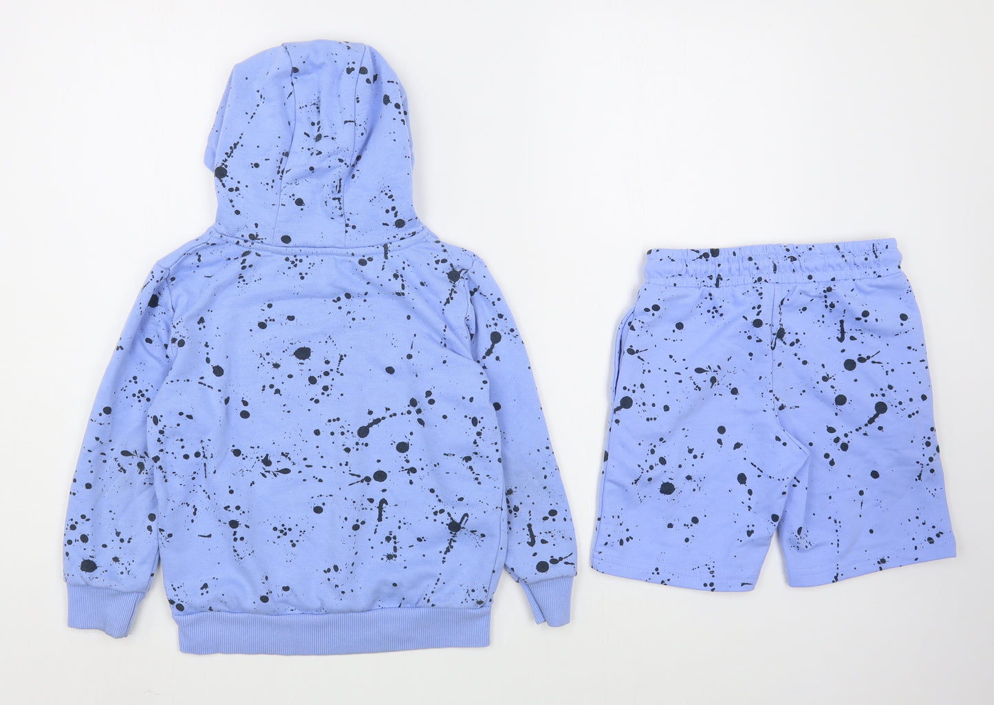 Dunnes Stores Boys Blue  Cotton Pullover Hoodie Size 6-7 Years  Pullover - Sweat set