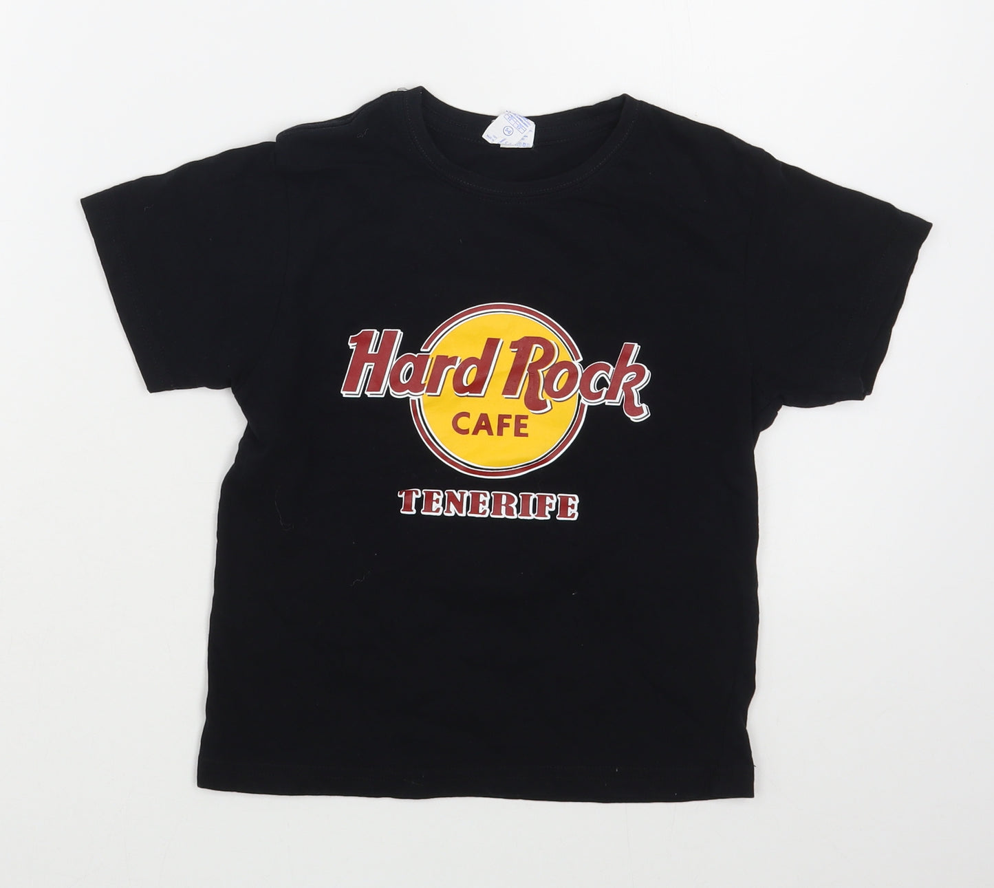 JHK Boys Black  100% Cotton Basic T-Shirt Size 5-6 Years Round Neck Pullover