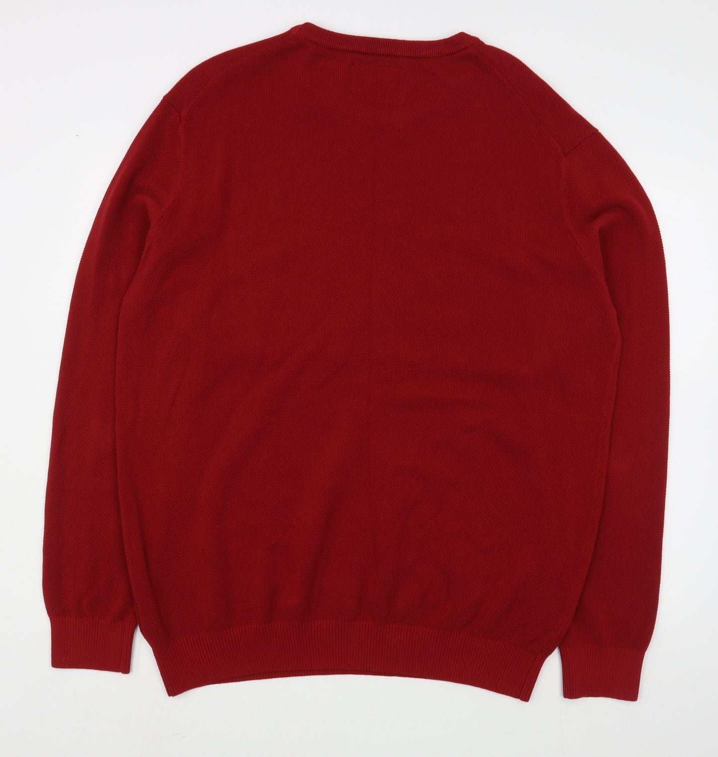 Joules Mens Red Round Neck  Cotton Pullover Jumper Size XL