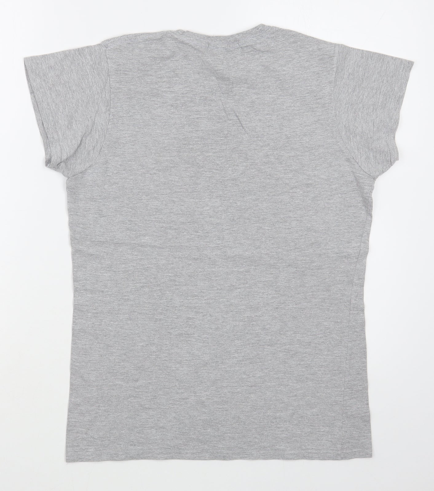 Urban Bliss Womens Grey  100% Cotton Basic T-Shirt Size 12 Round Neck