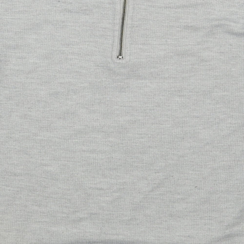 New Look Womens Grey  Polyester Pullover Sweatshirt Size 12  Zip