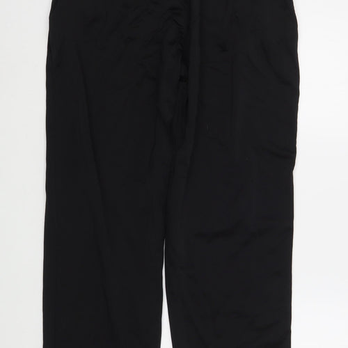 Reebok Mens Black  Polyester Jogger Trousers Size L L31 in Regular
