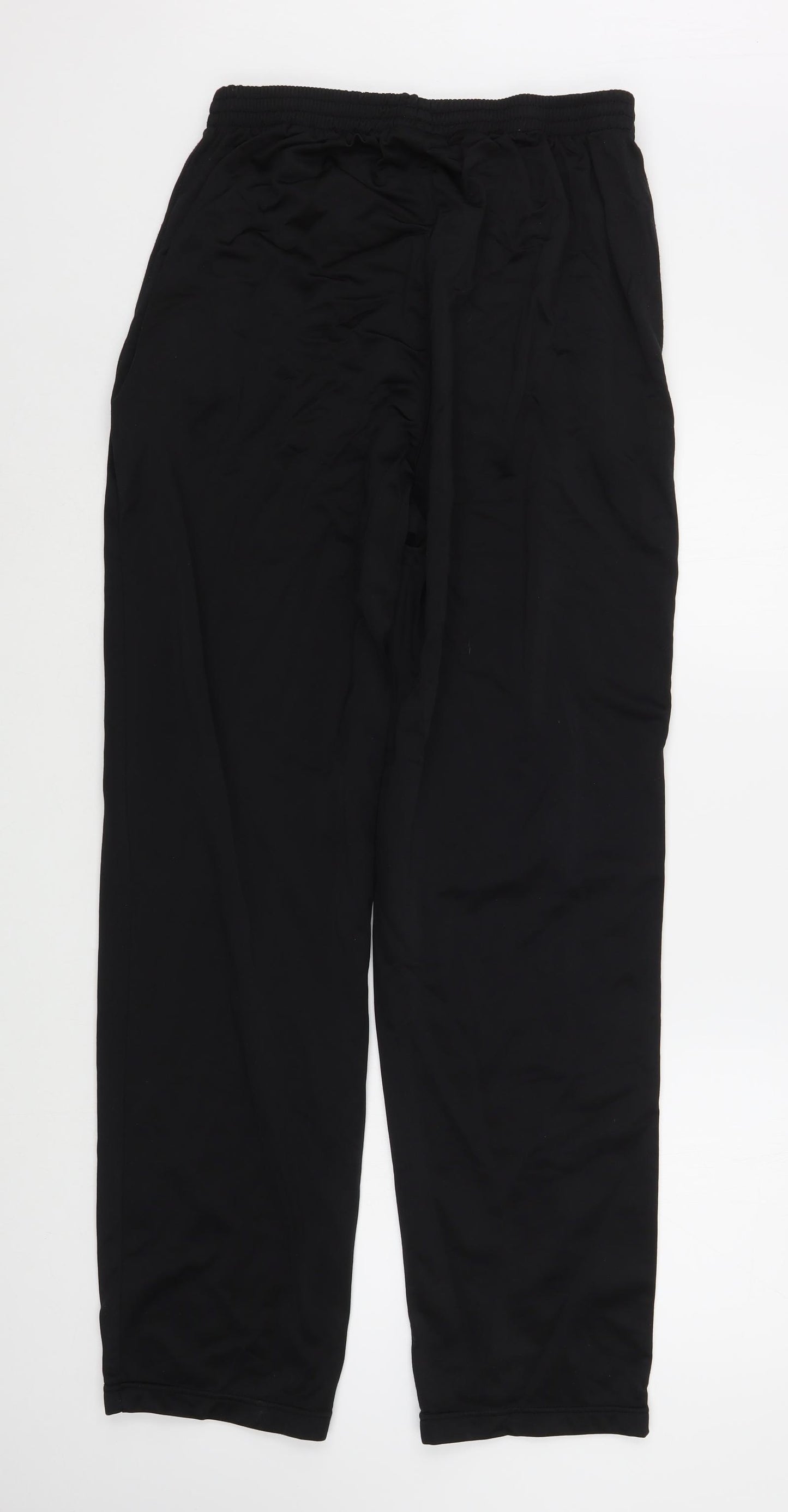 Reebok Mens Black  Polyester Jogger Trousers Size L L31 in Regular