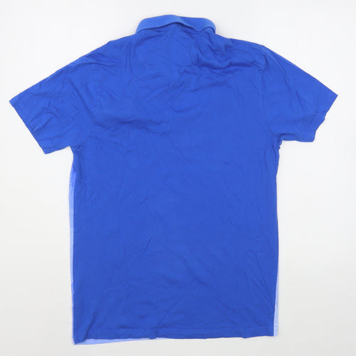 Swade Mens Blue  Cotton  Polo Size M Collared Pullover