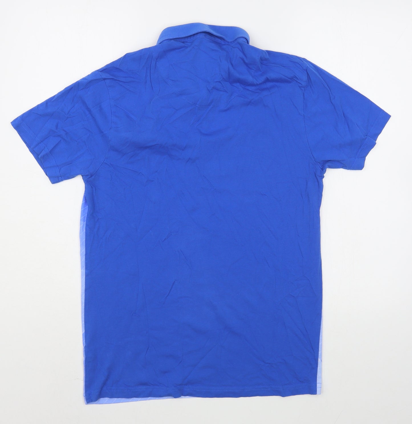 Swade Mens Blue  Cotton  Polo Size M Collared Pullover