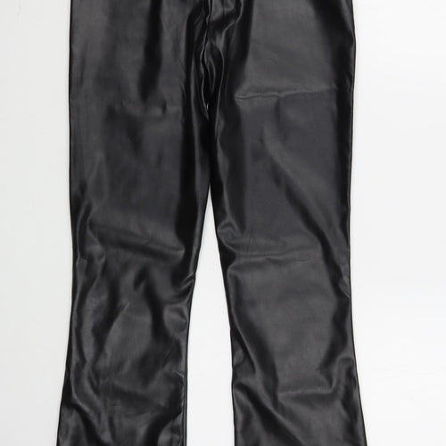 Eilly Bazar Womens Black  Polyester Trousers  Size XS L32 in Regular Zip