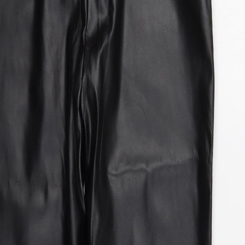 Eilly Bazar Womens Black  Polyester Trousers  Size XS L32 in Regular Zip