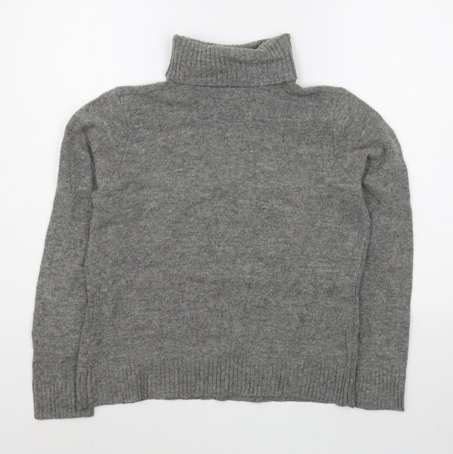Dorothy Perkins Womens Grey Roll Neck  Wool Pullover Jumper Size 18