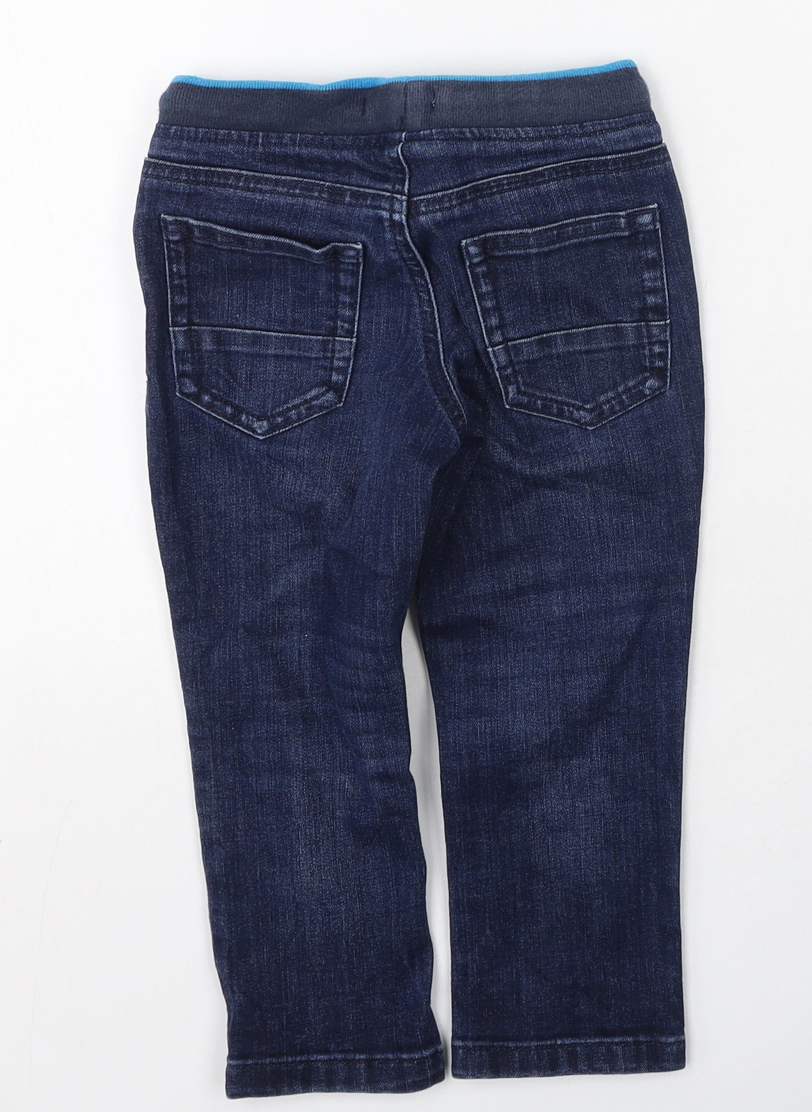 Bluezoo Boys Blue  Cotton Straight Jeans Size 2-3 Years  Regular